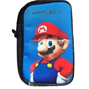 Nintendo 3DA XL Super Mario Bros Portable Video Game Case Blue